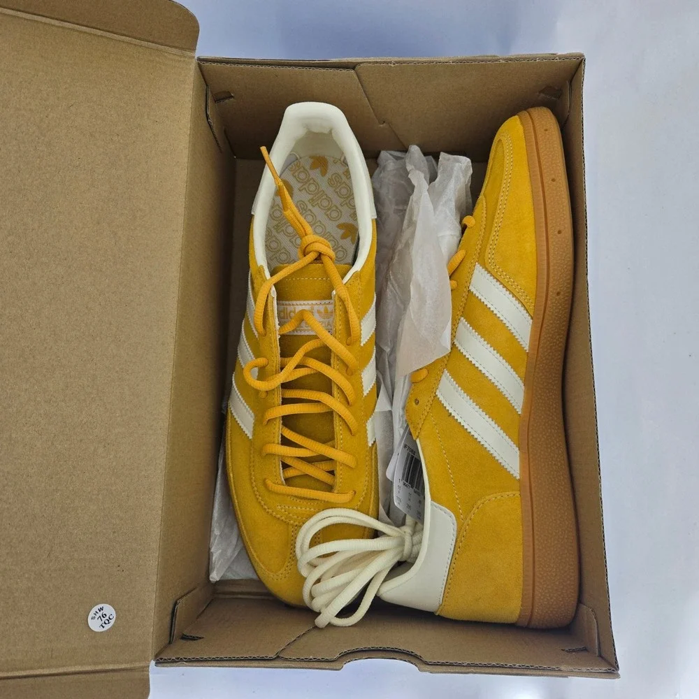 Adidas Handball Spezial Yellow White IF7088 Mens 11.5 Sneakers New